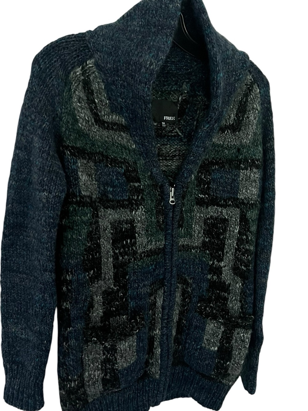 Aritzia Wilfred Free Wool Alpaca Blend Cardigan Sweater Zip Up Size XS